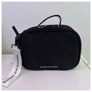 Bumble and Bumble Black Cosmetic Bag + Detachable Wristband Key Fob